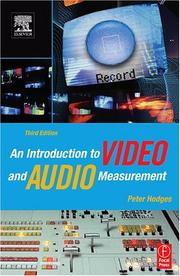 Cover of: An introduction to video and audio measurement by Peter Hodges