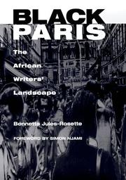 Cover of: Black Paris by Bennetta Jules-Rosette