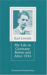 Cover of: My life in Germany before and after 1933: a report