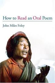 Cover of: How to read an oral poem