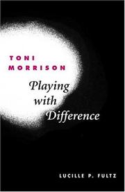 Cover of: Toni Morrison: playing with difference