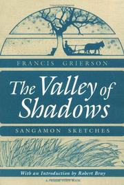 Cover of: The Valley of Shadows: SANGAMON SKETCHES (Prairie State Books)
