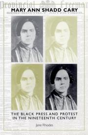 Cover of: Mary Ann Shadd Cary