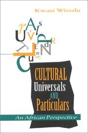 Cover of: Cultural Universals and Particulars: An African Perspective (African Systems of Thought)