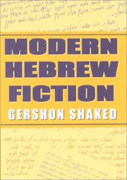 Cover of: Modern Hebrew Fiction (Jewish Literature and Culture)