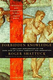 Cover of: Forbidden knowledge by Roger Shattuck
