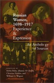 Cover of: Russian Women, 1698-1917: Experience and Expression, an Anthology of Sources
