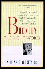 Cover of: Buckley: the right word