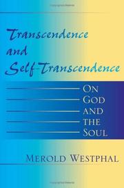 Cover of: Transcendence and Self-Transcendence: On God and the Soul (Indiana Series in the Philosophy of Religion)