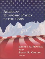 Cover of: American Economic Policy in the 1990s