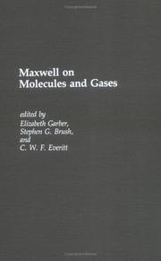 Maxwell on molecules and gases