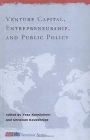 Venture capital, entrepreneurship, and public policy