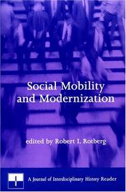 Social mobility and modernization : a Journal of Interdisciplinary History reader