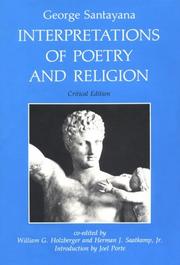 Cover of: Interpretations of poetry and religion