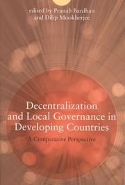 Decentralization and local governance in developing countries : a comparative perspective