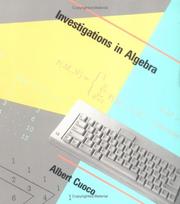 Cover of: Investigations in algebra by Albert Cuoco