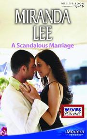 Cover of: A Scandalous Marriage (Modern Romance)