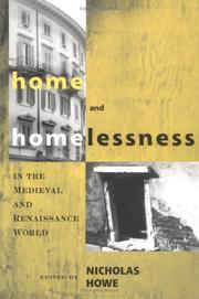 Home and homelessness in the medieval and Renaissance world