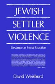 Cover of: Jewish Settler Violence