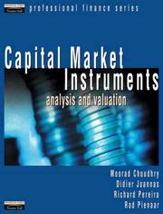 Capital market instruments : analysis and valuation