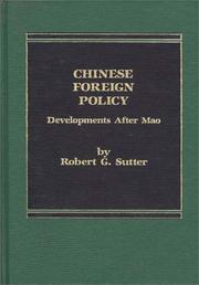 Cover of: Chinese Foreign Policy: Developments After Mao