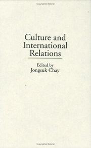 Cover of: Culture and international relations