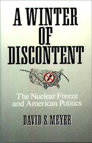 Cover of: A winter of discontent: the nuclear freeze and American politics