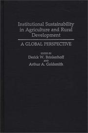 Institutional sustainability in agriculture and rural development : a global perspective