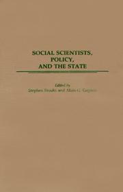 Cover of: Social scientists, policy, and the state