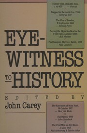 Cover of: Eyewitness to history