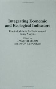 Integrating economic and ecological indicators : practical methods for environmental policy analysis