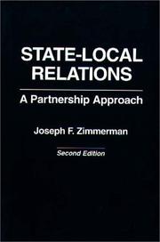 Cover of: State-local relations: a partnership approach