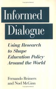 Informed dialogue : using research to shape education policy around the world