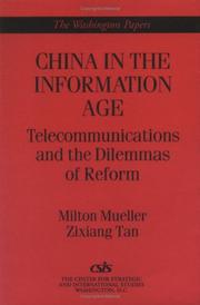 China in the information age : telecommunications and the dilemmas of reform