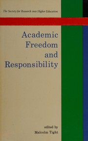 Cover of: Academic freedom and responsibility