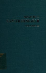 Cover of: Advances in cancer research