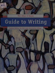 Cover of: Guide to Writing: Custom Edition for Salt Lake Community College (Allyn and Bacon)