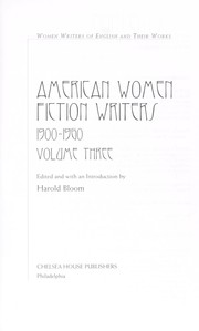 Cover of: American Women Fiction Writers by 
