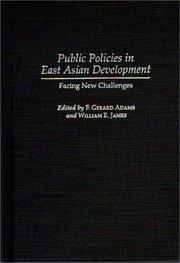 Cover of: Public Policies in East Asian Development: Facing New Challenges