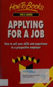 Cover of: Applying for a Job