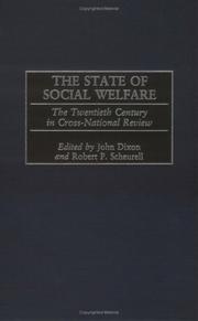 Cover of: The State of Social Welfare: The Twentieth Century in Cross-National Review