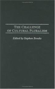 Cover of: The Challenge of Cultural Pluralism: