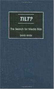 Cover of: Tilt?: The Search for Media Bias