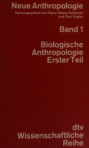 Cover of: Neue Anthropologie.