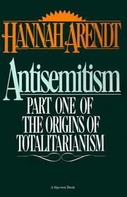 Cover of: Antisemitism by Hannah Arendt