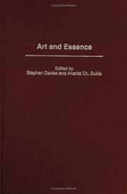 Cover of: Art and Essence (Studies in Art, Culture, and Communities)