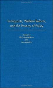 Cover of: Immigrants, Welfare Reform, and the Poverty of Policy