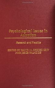 Psychological issues in adoption : research and practice