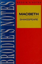 Cover of: Brodie's Notes on William Shakespeare's "Macbeth" (Pan Study Aids)