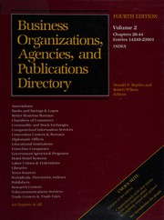 Cover of: Business Organizations, Agencies and Publications Directory
